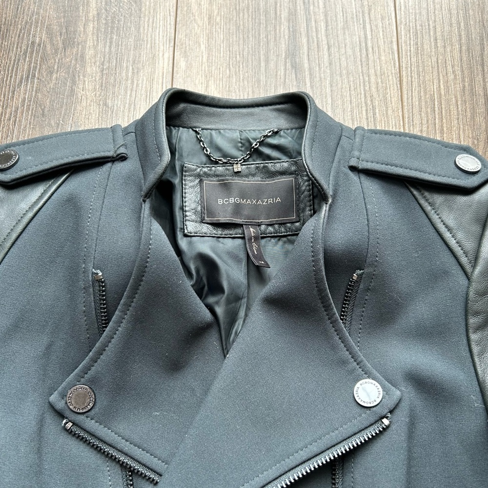 BCBGMAXAZRIA Fern Ava Moto Jacket | XS - Picture 4 of 15